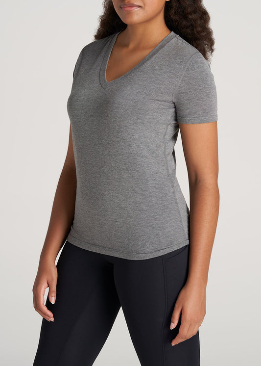 Womens-ShortSleeve-VNeck-AthleticTee-DarkGrey-side