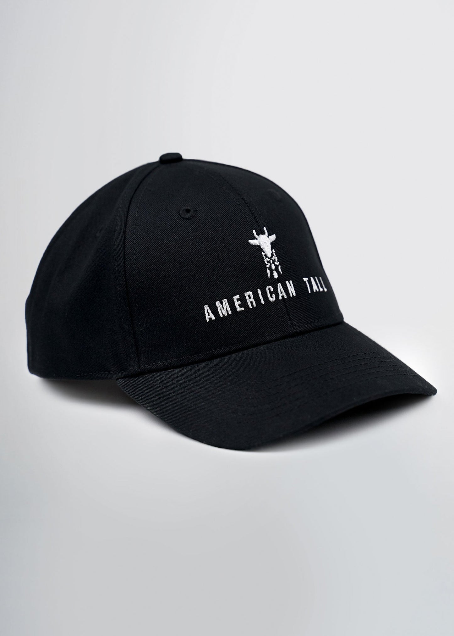 american-tall-baseball-hat-black-front