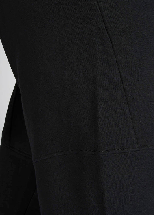 american-tall-mens-8020-fleece-joggers-black-detail