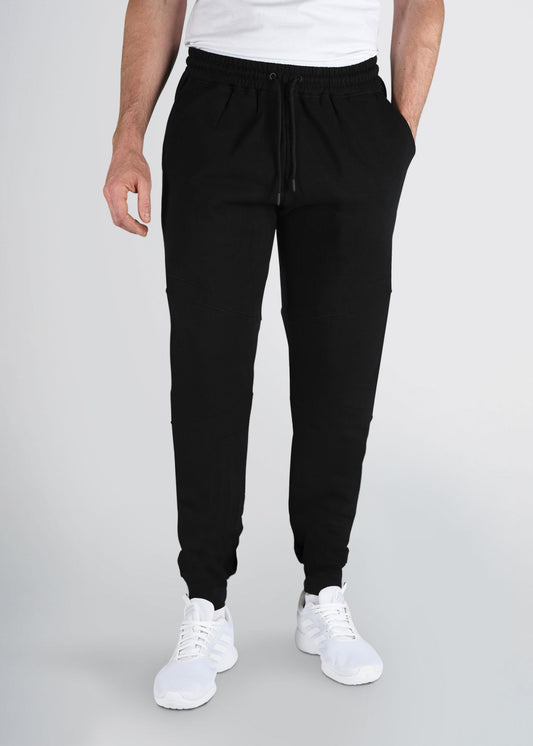 american-tall-mens-8020-fleece-joggers-black-front