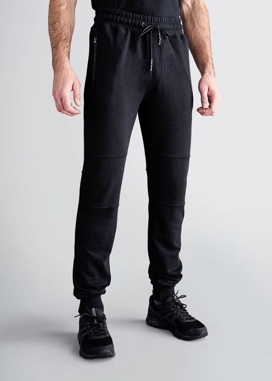 american-tall-mens-8020-frenchterry-jogger-black-front