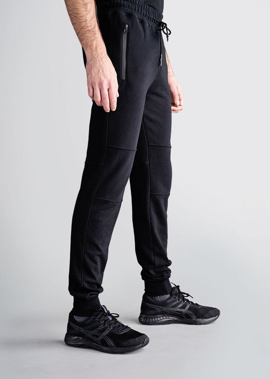 american-tall-mens-8020-frenchterry-jogger-black-side