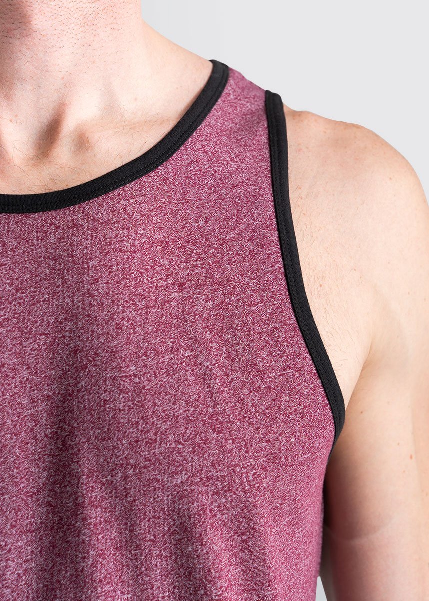 american-tall-mens-beach-tank-burgundy-detail