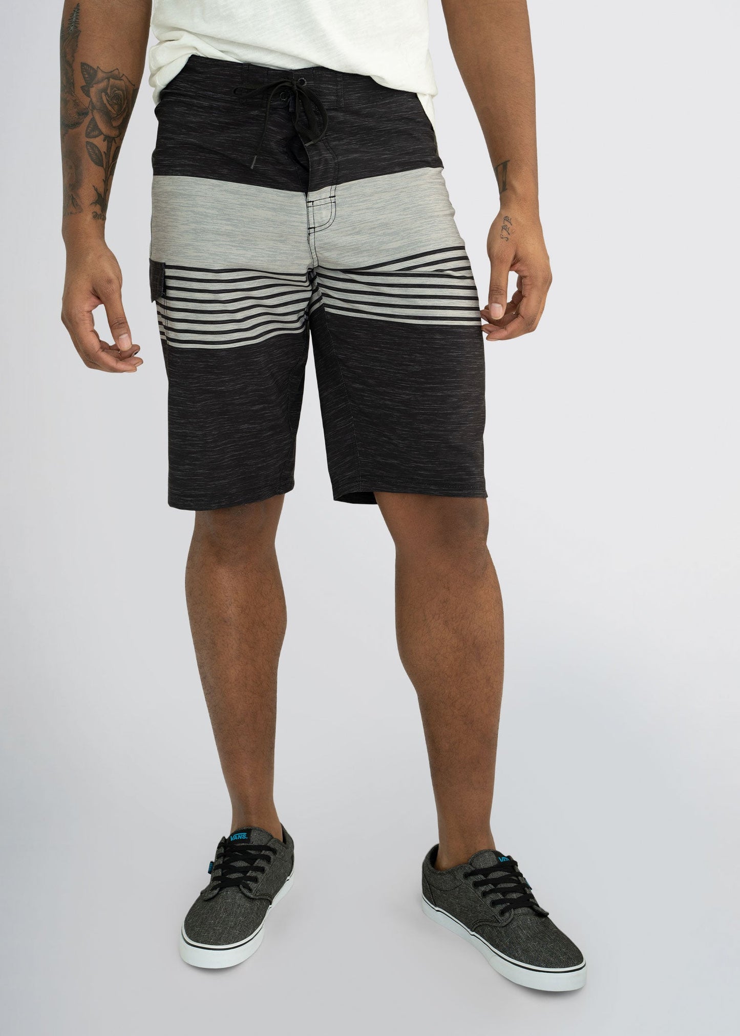 american-tall-mens-board-short-blackkhakistripe-front