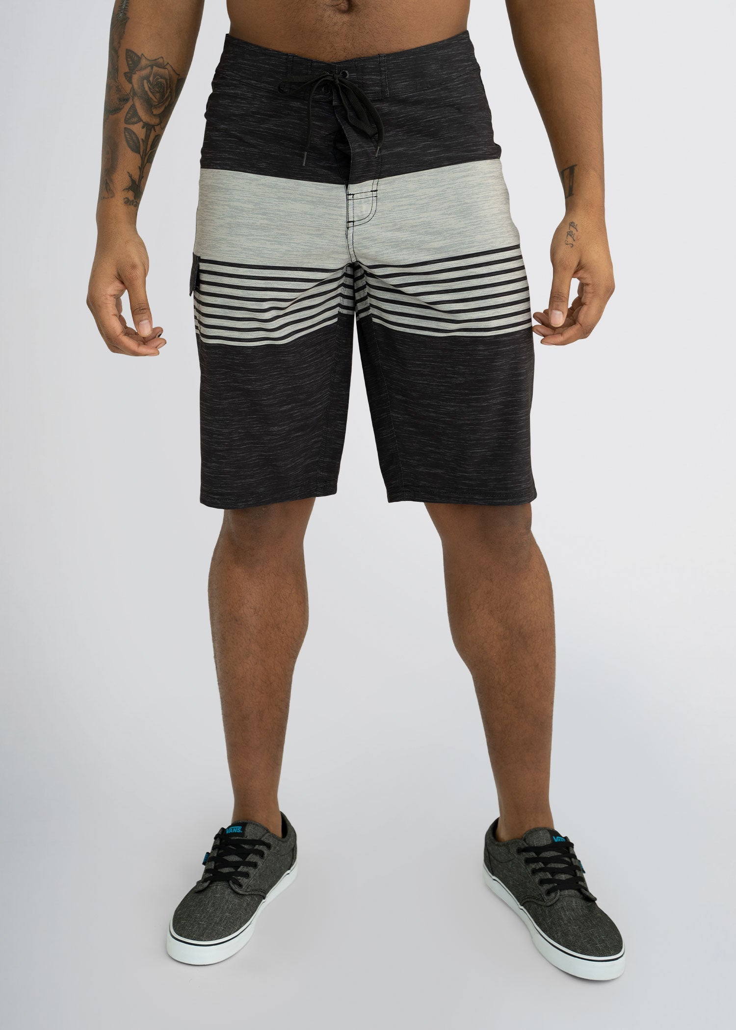 american-tall-mens-board-short-blackkhakistripe-front