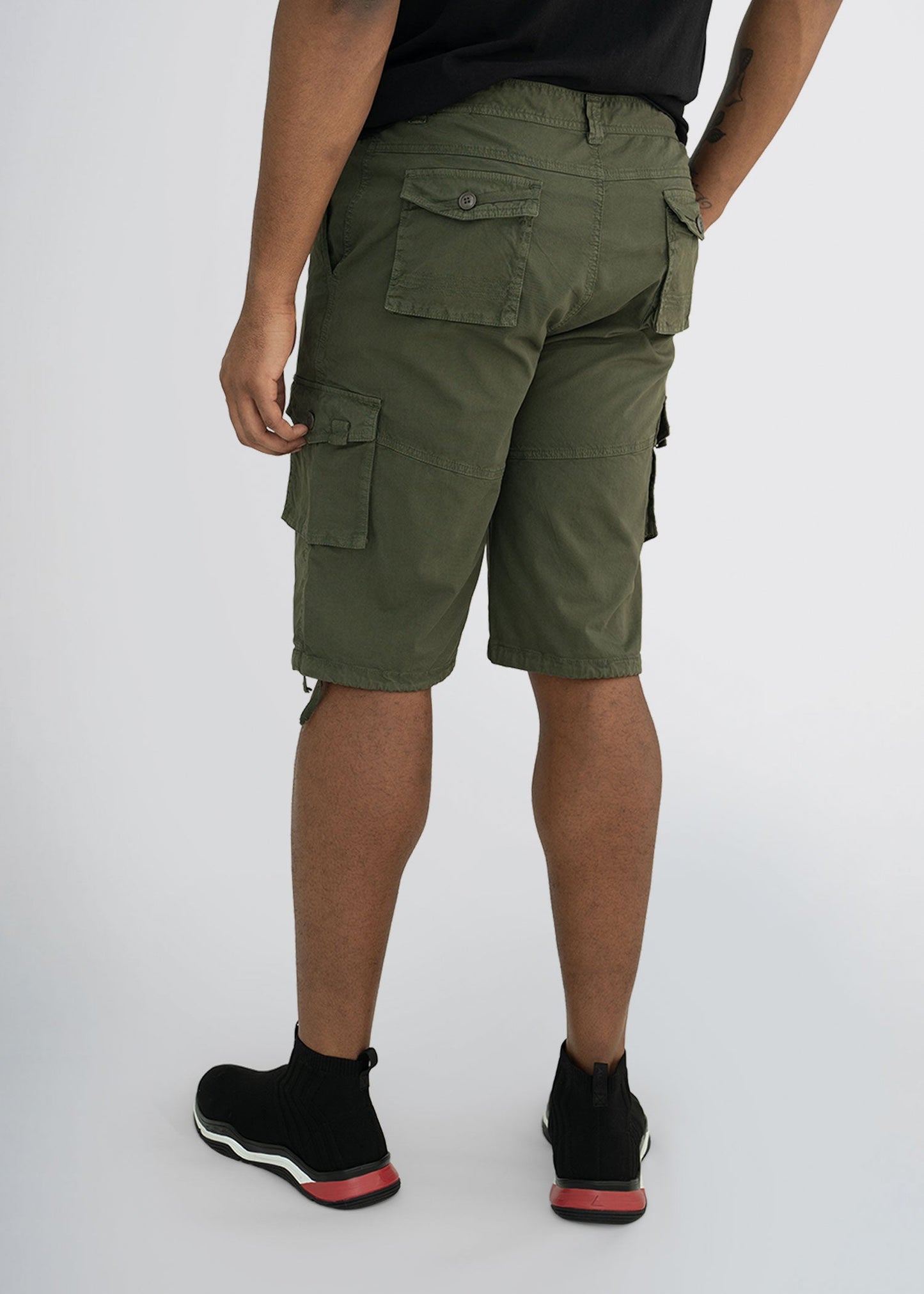 american-tall-mens-cargo-shorts-green-back