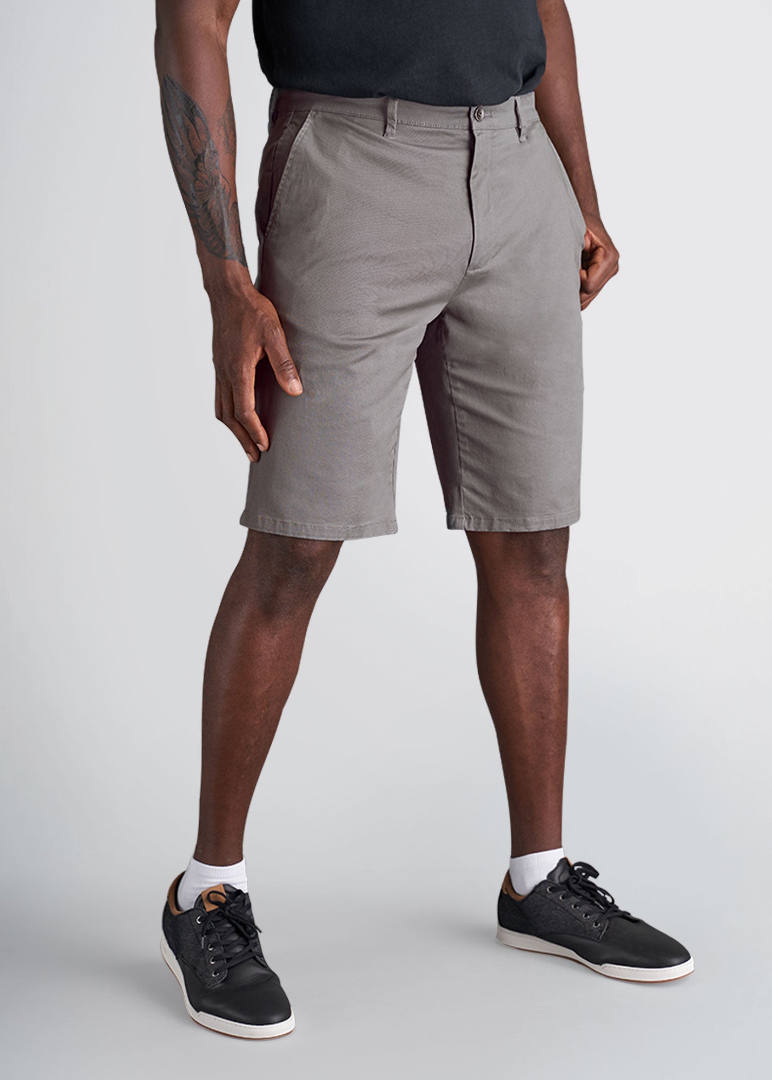 american-tall-mens-chino-shorts-charcoal-front
