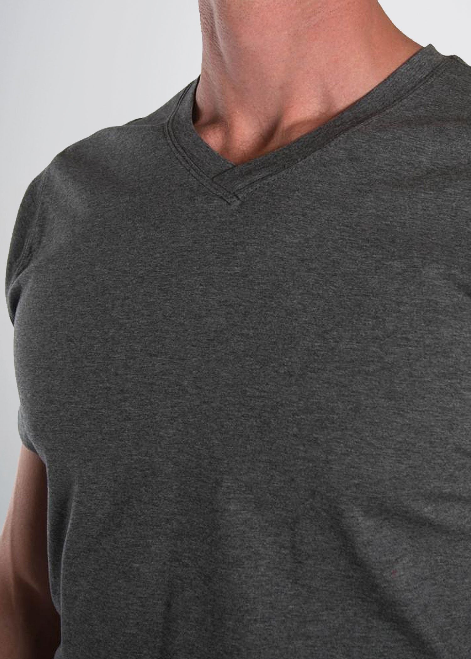 american-tall-mens-essential-slimfit-vneck-tee-charcoalmix-detail