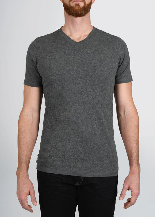american-tall-mens-essential-slimfit-vneck-tee-charcoalmix-front