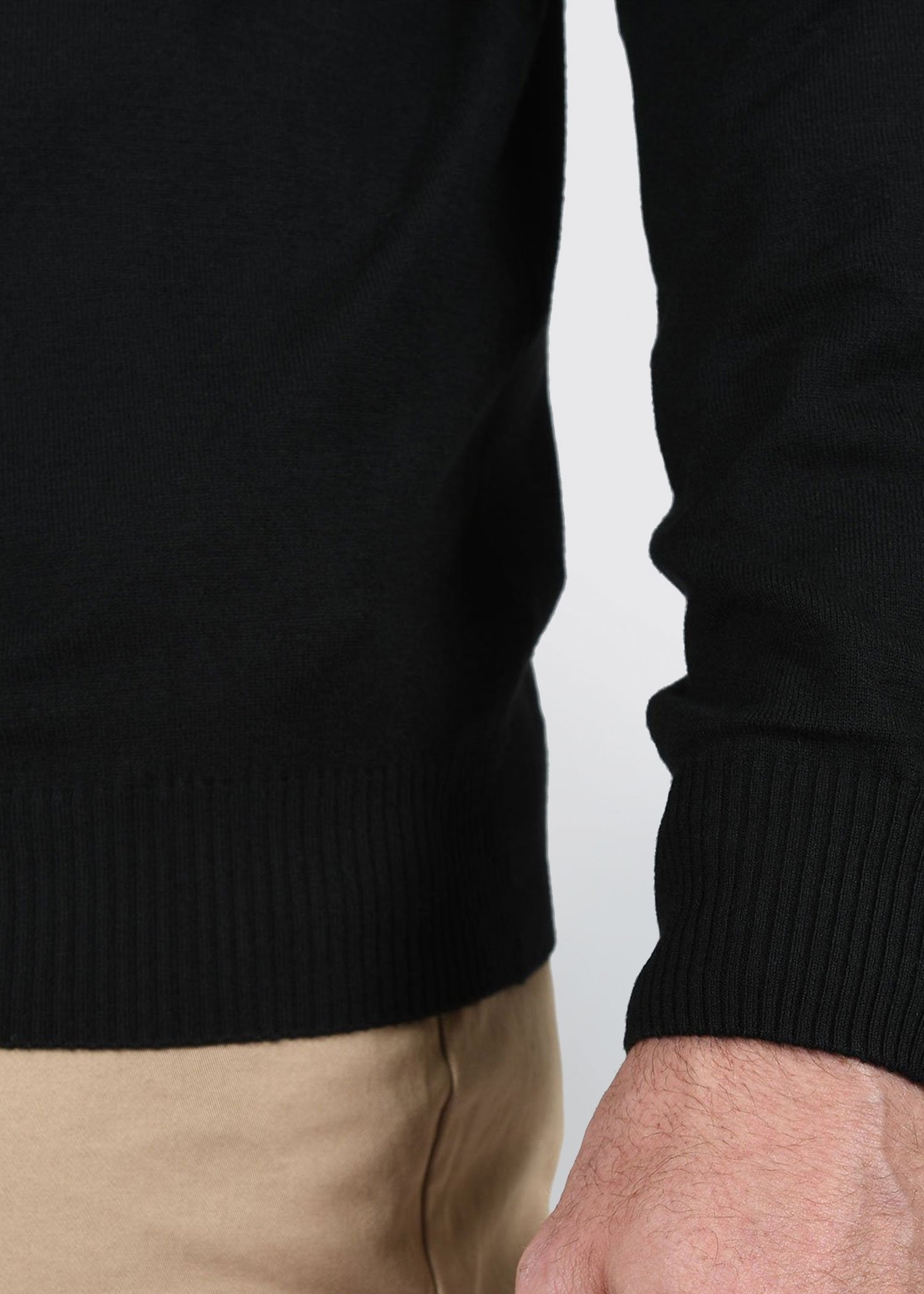 american-tall-mens-fitted-vneck-black-sleeve