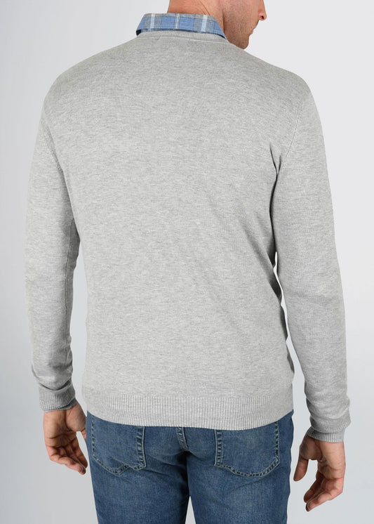 american-tall-mens-fitted-vneck-greymix-back