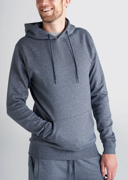 american-tall-mens-fleece-hoodie-navymelange-front