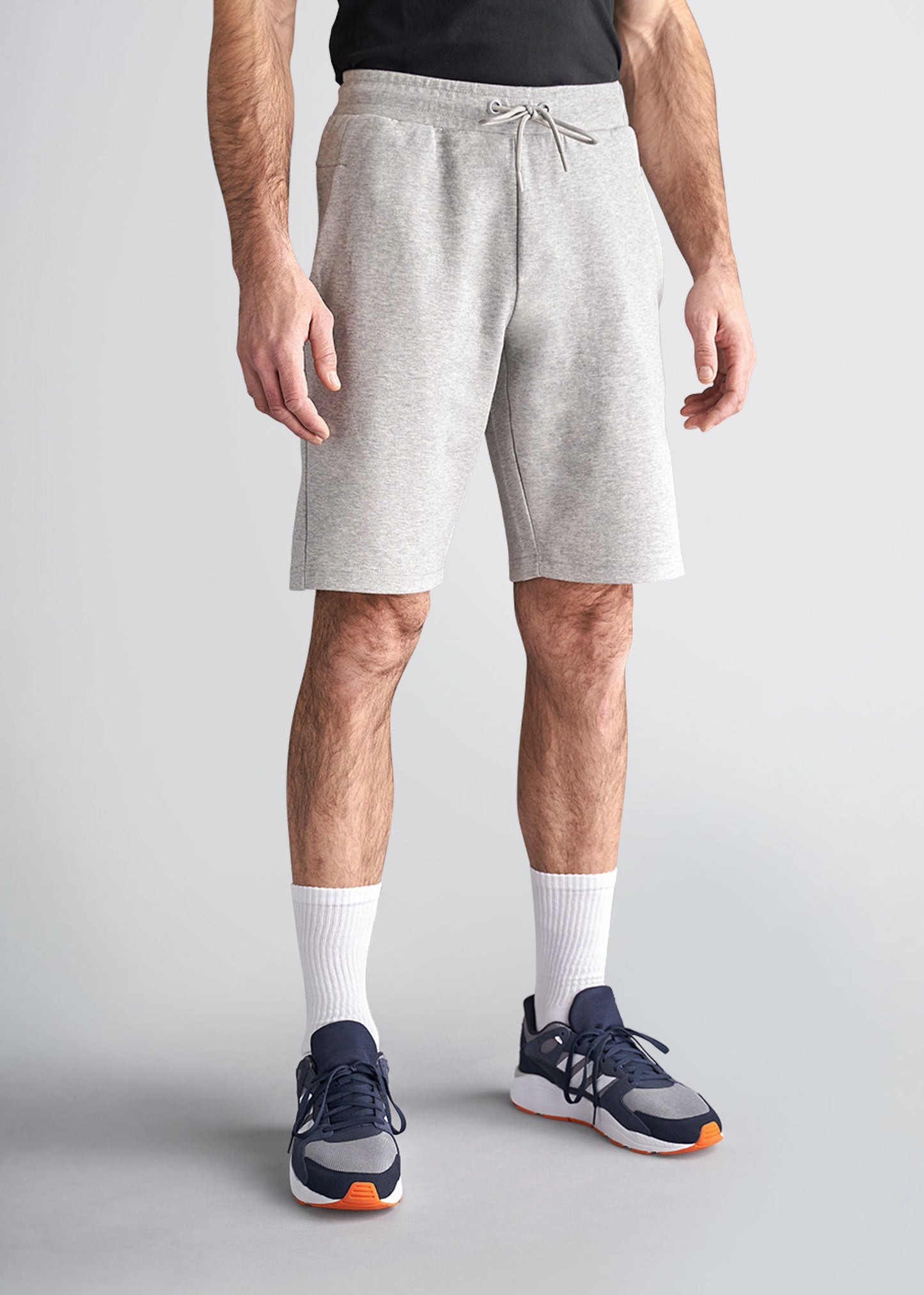 american-tall-mens-knit-athletic-short-grey-front