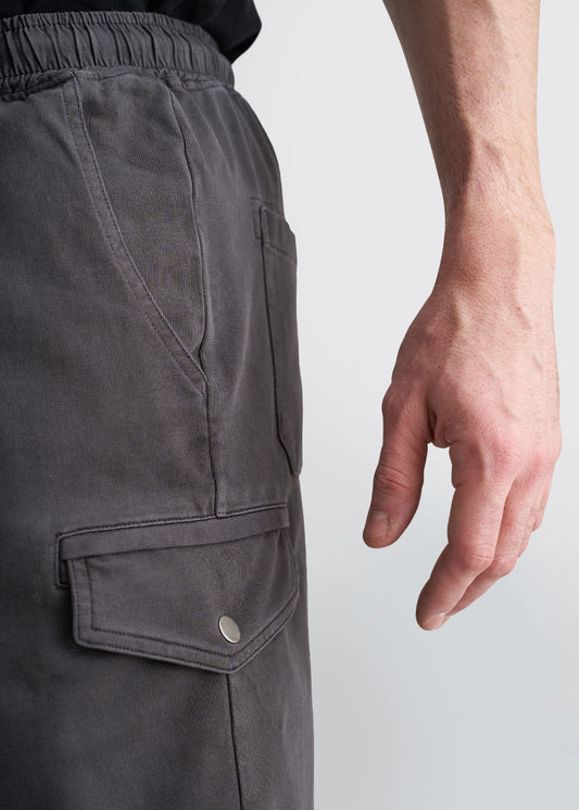 american-tall-mens-knit-cargo-shorts-charcoal-pocket