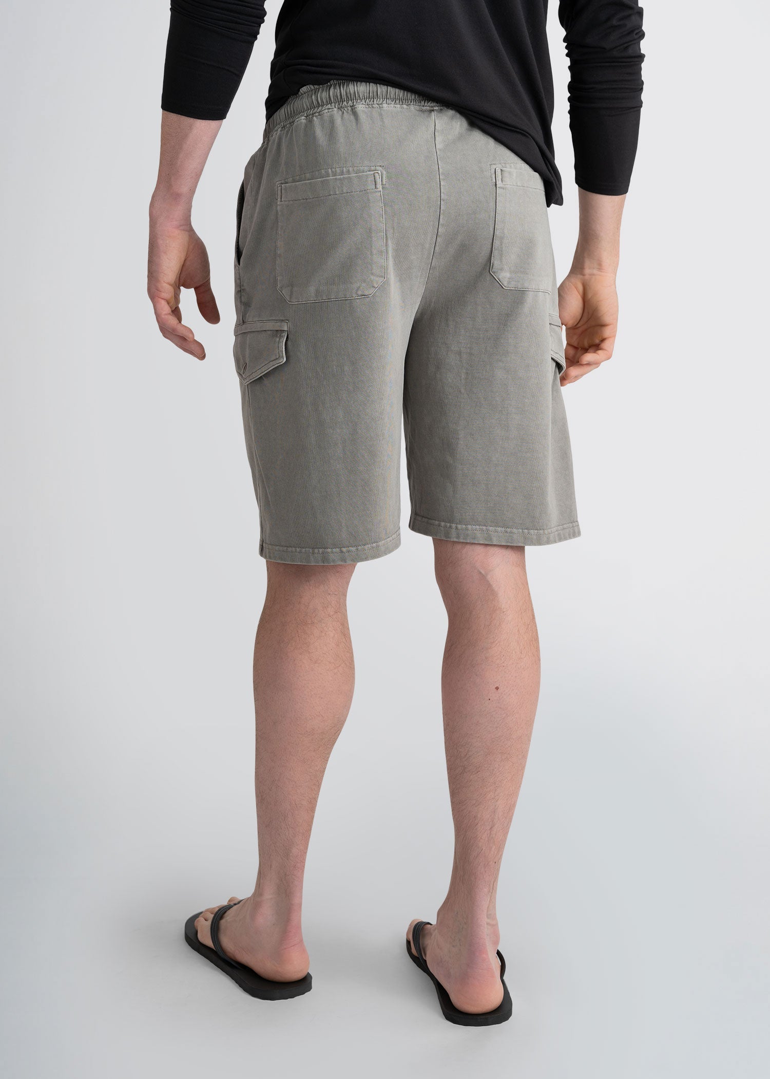 american-tall-mens-knit-cargo-shorts-khakigrey-back