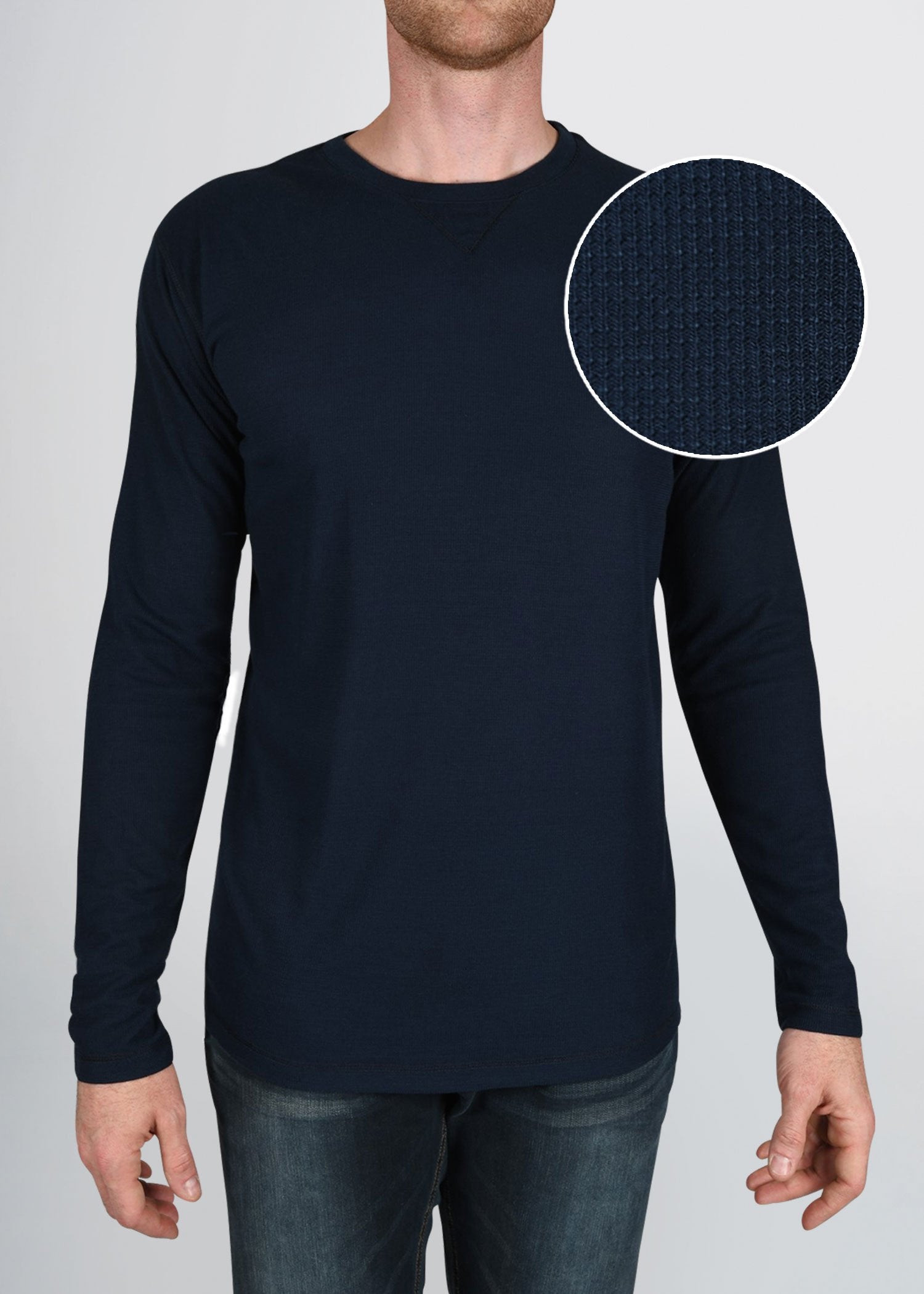 american-tall-mens-lightweight-waffle-longsleeve-indigo-frontswatch