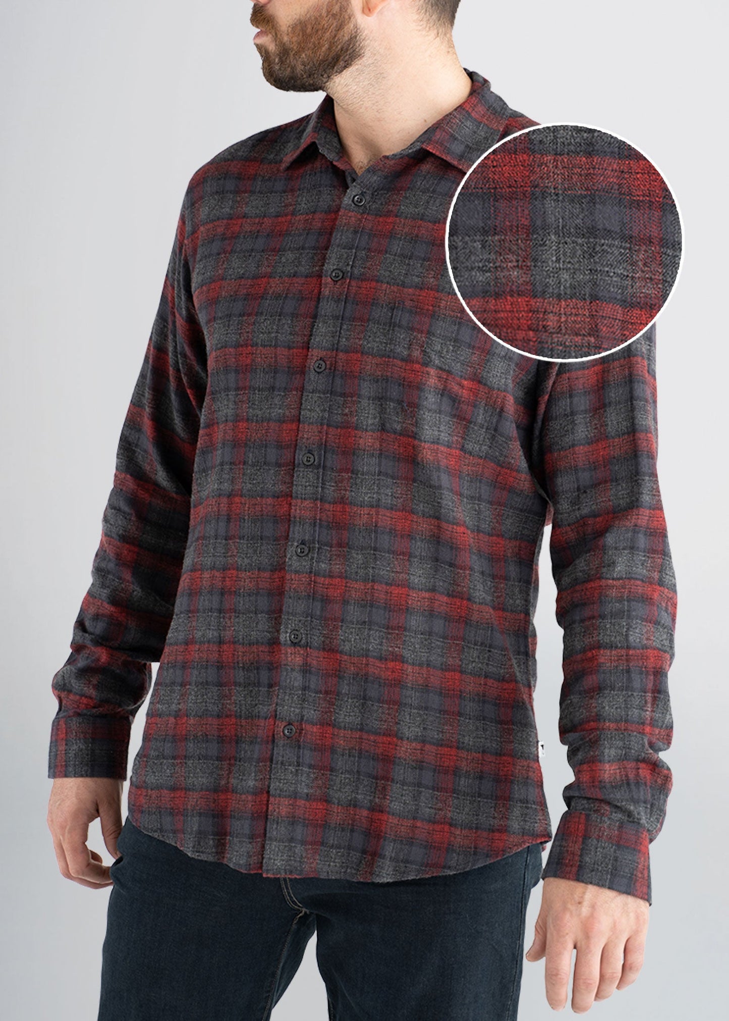 american-tall-mens-lightweightflannel-sumacgrey-frontswatch