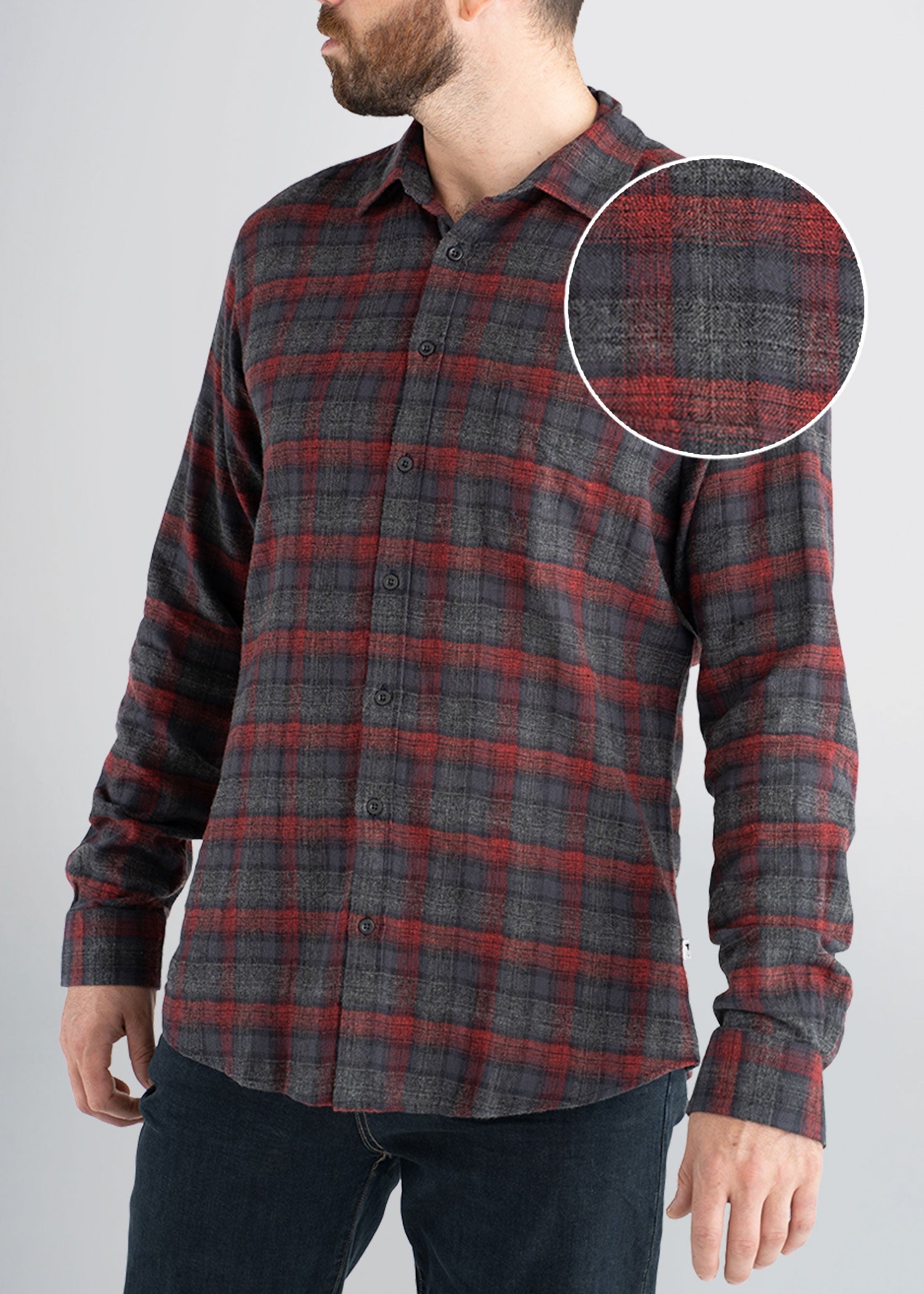 american-tall-mens-lightweightflannel-sumacgrey-frontswatch