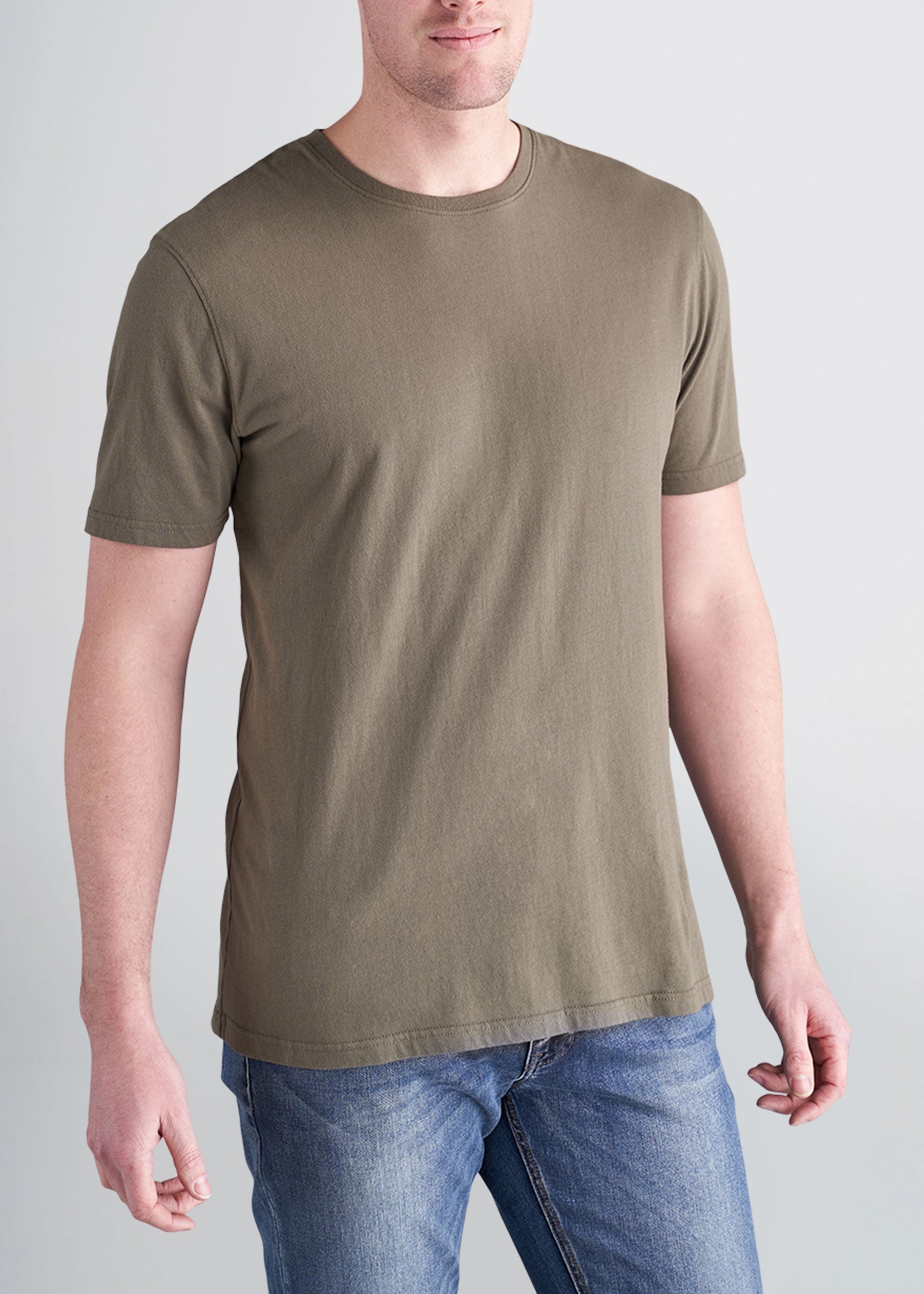 american-tall-mens-longjohn-sons-tee-surplus-green-front
