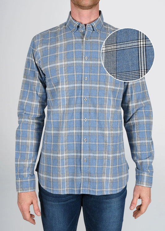 american-tall-mens-nelson-chambray-plaid-frontswatch