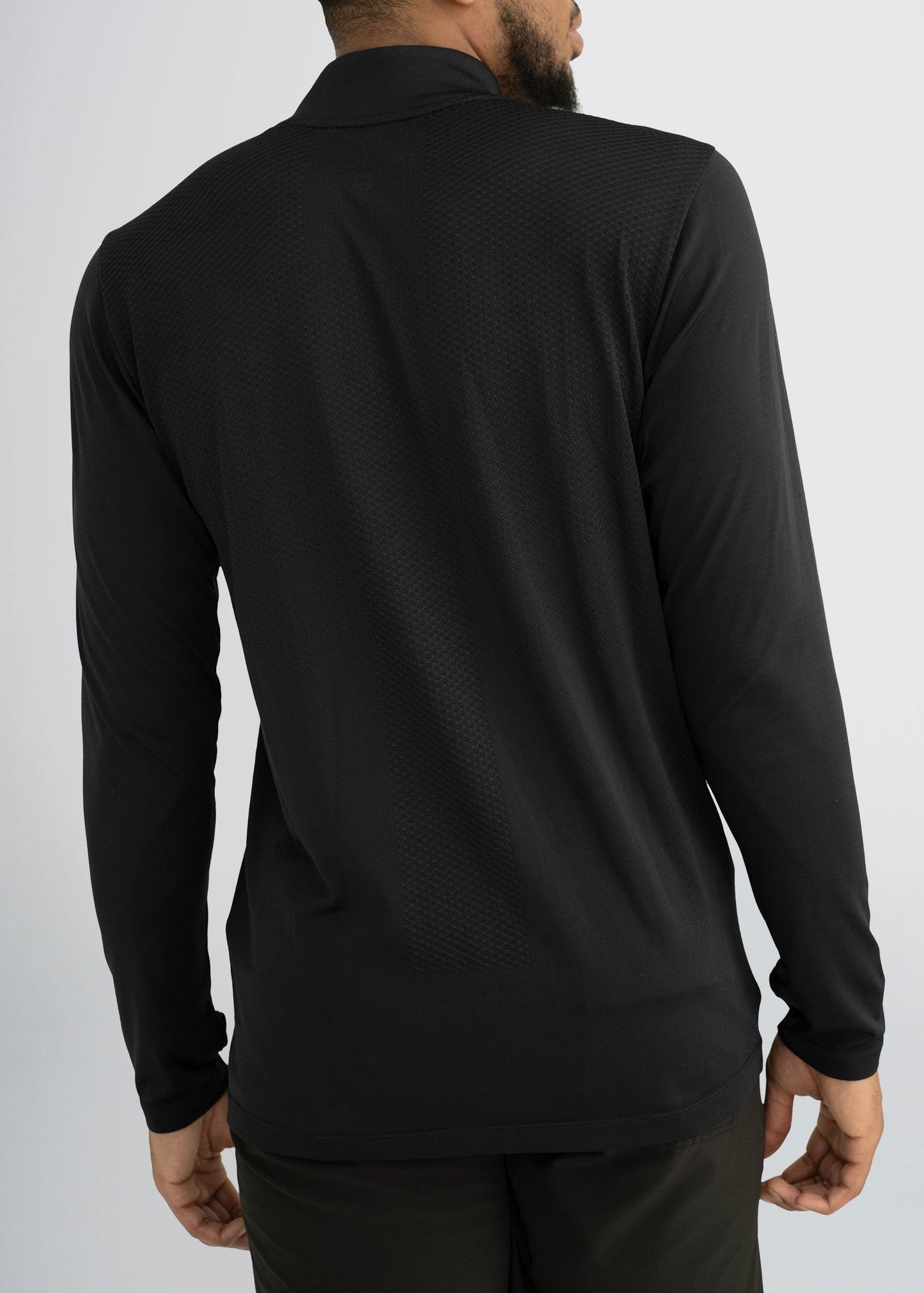 american-tall-mens-performance-quarterzip-black-back