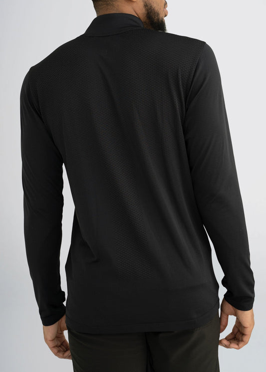 american-tall-mens-performance-quarterzip-black-back