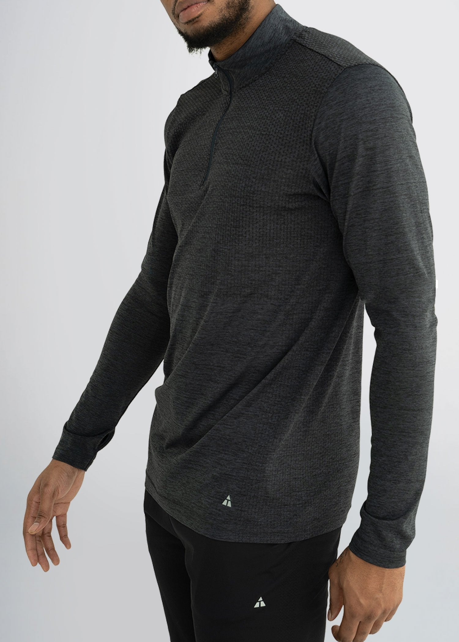 american-tall-mens-performance-quarterzip-charcoal-side