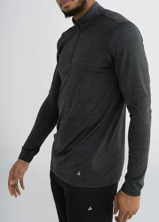 american-tall-mens-performance-quarterzip-charcoal-side