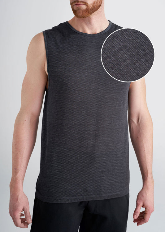 american-tall-mens-performance-tank-charcoalmix-frontswatch