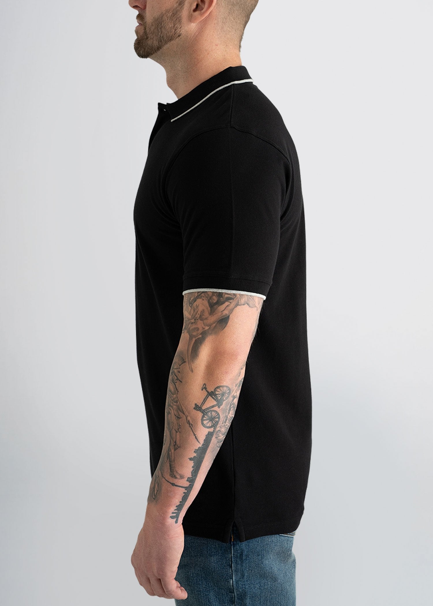 american-tall-mens-polo-black-grey-side