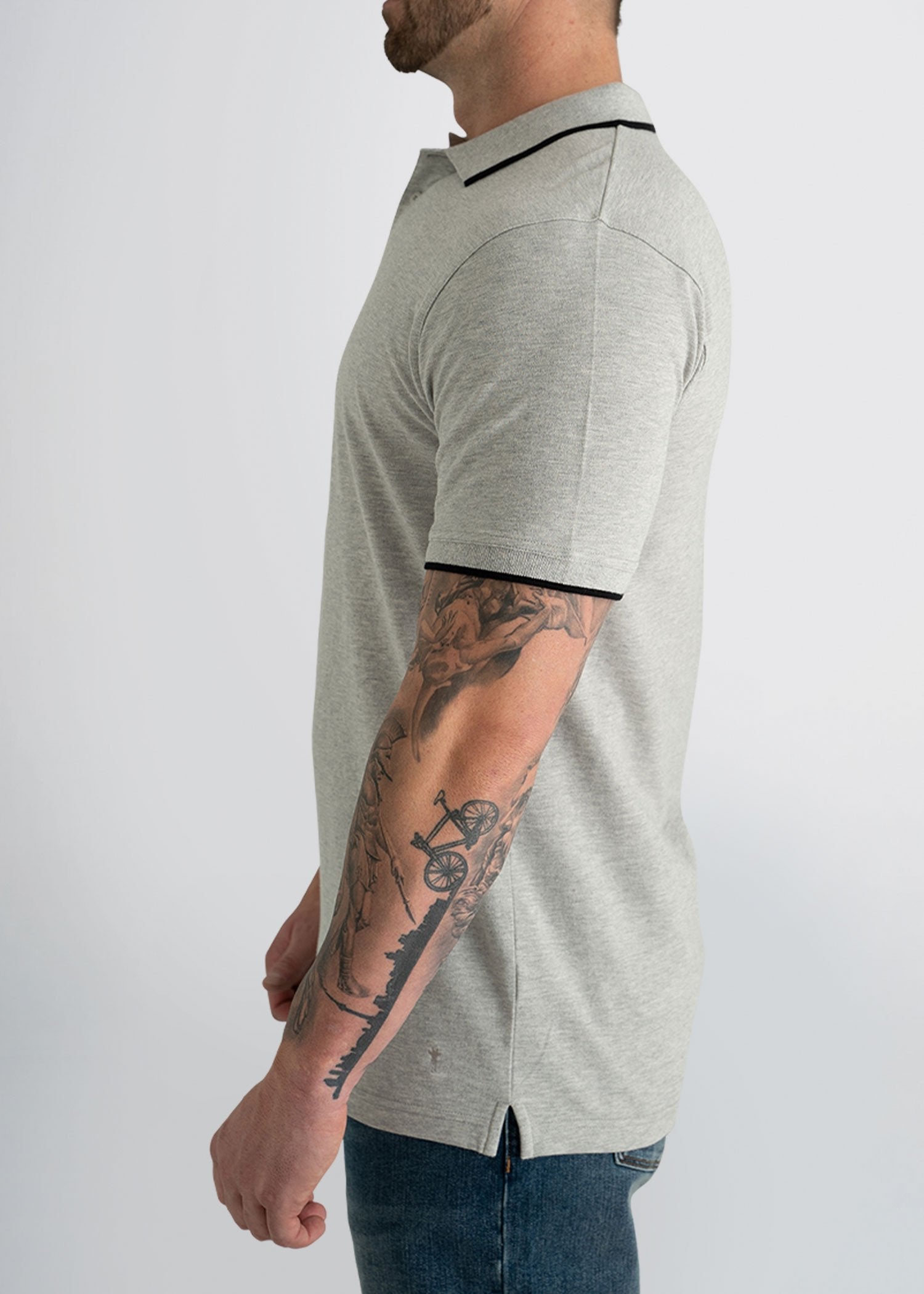 american-tall-mens-polo-greymix-black-side