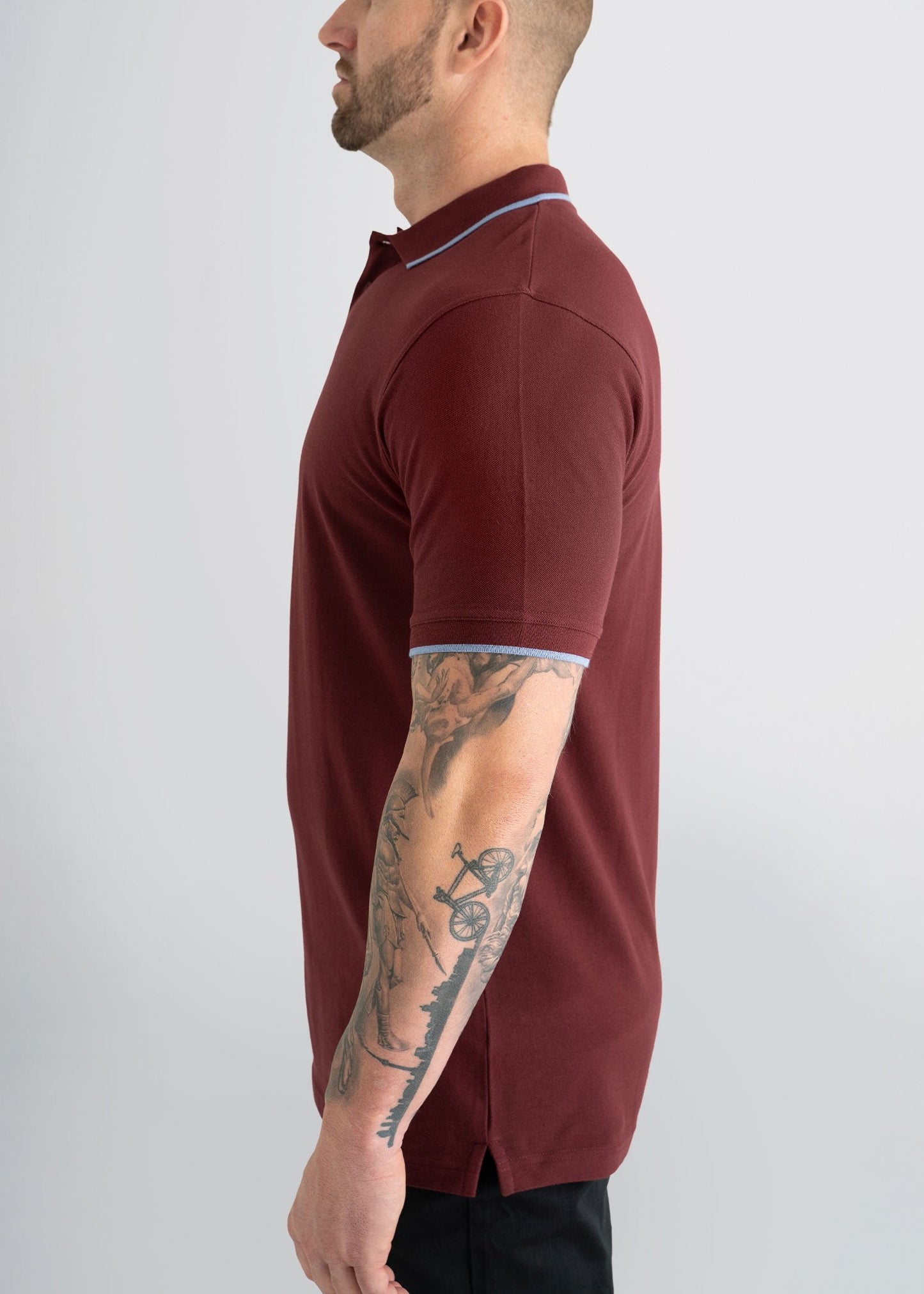 american-tall-mens-polo-maroon-blue-side