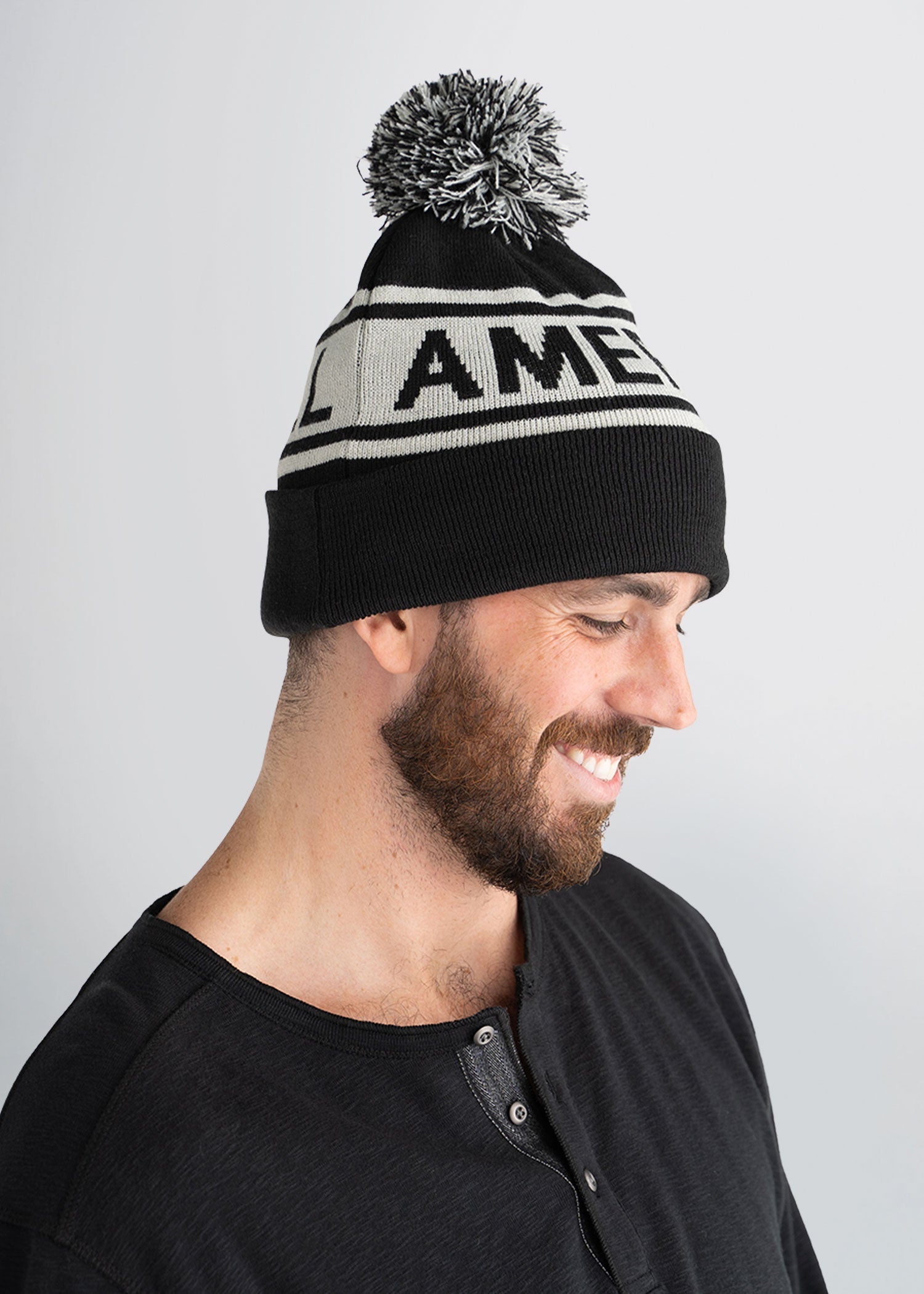 american-tall-mens-pompom-black-side