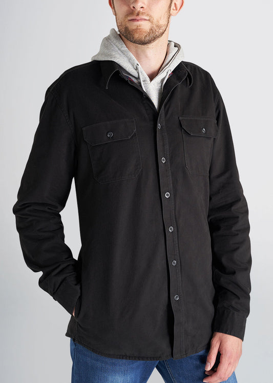 american-tall-mens-shirt-jacket-black-front
