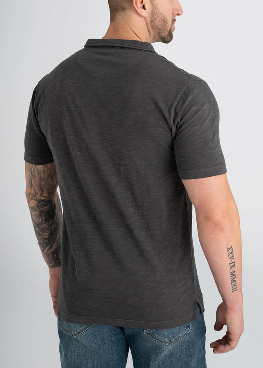 american-tall-mens-slub-polo-charcoal-back