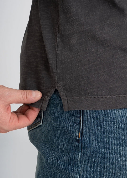  american-tall-mens-slub-polo-charcoal-detailtexture