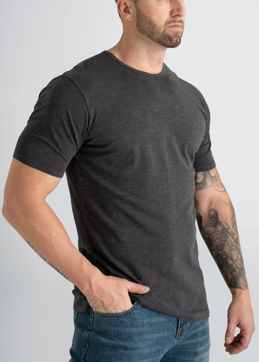 american-tall-mens-slub-tee-charcoal-front