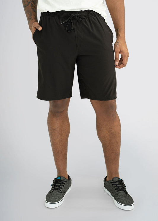 american-tall-mens-swim-trunks-black-front