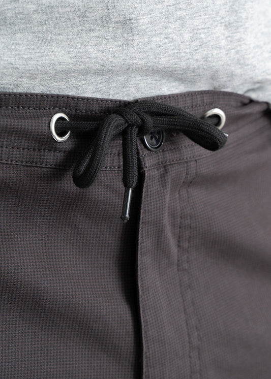 american-tall-mens-tattersall-shorts-charcoal-detail
