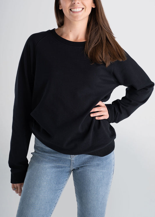american-tall-womens-french-terry-crew-black-front