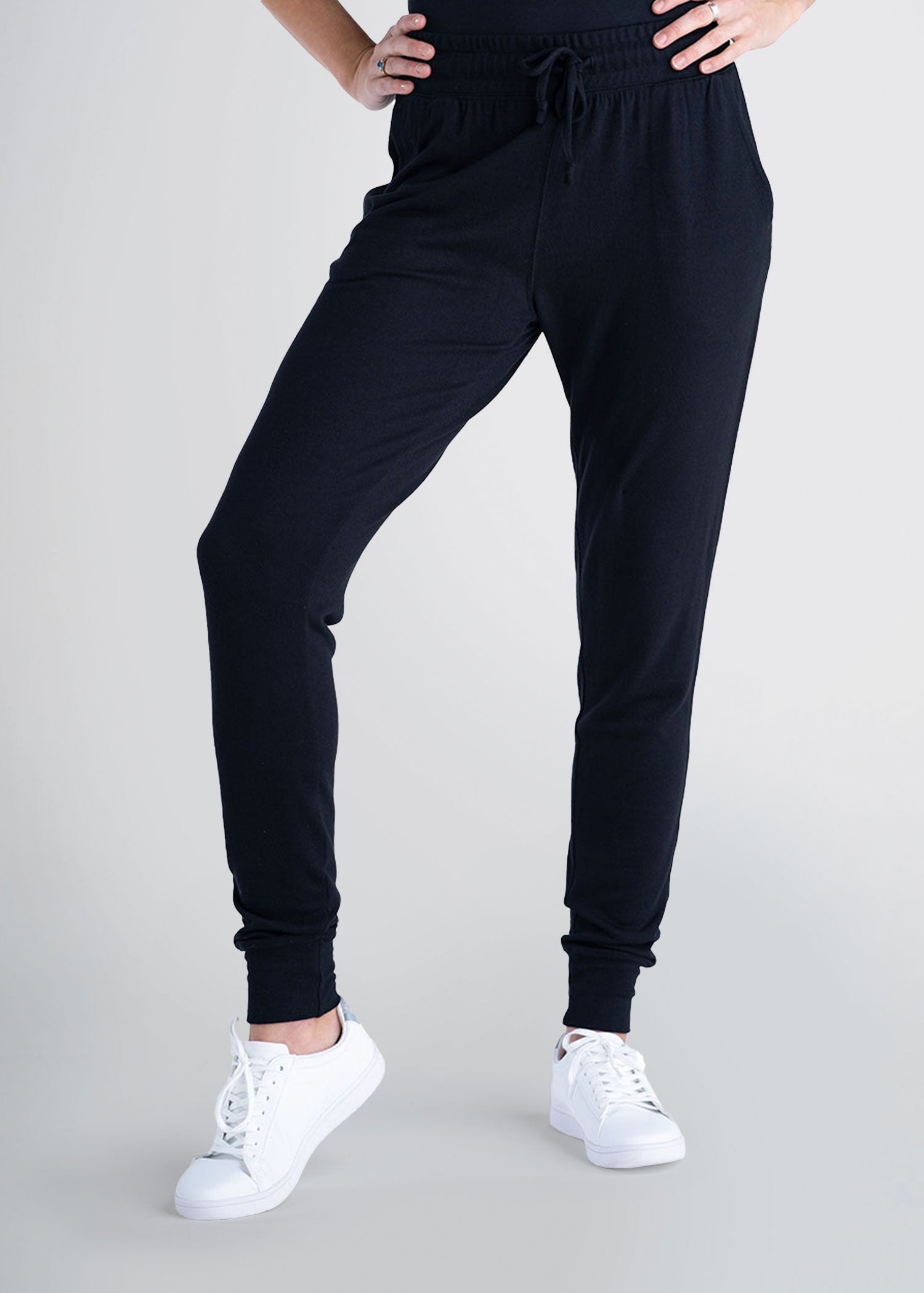 american-tall-womens-lounge-jogger-black-front