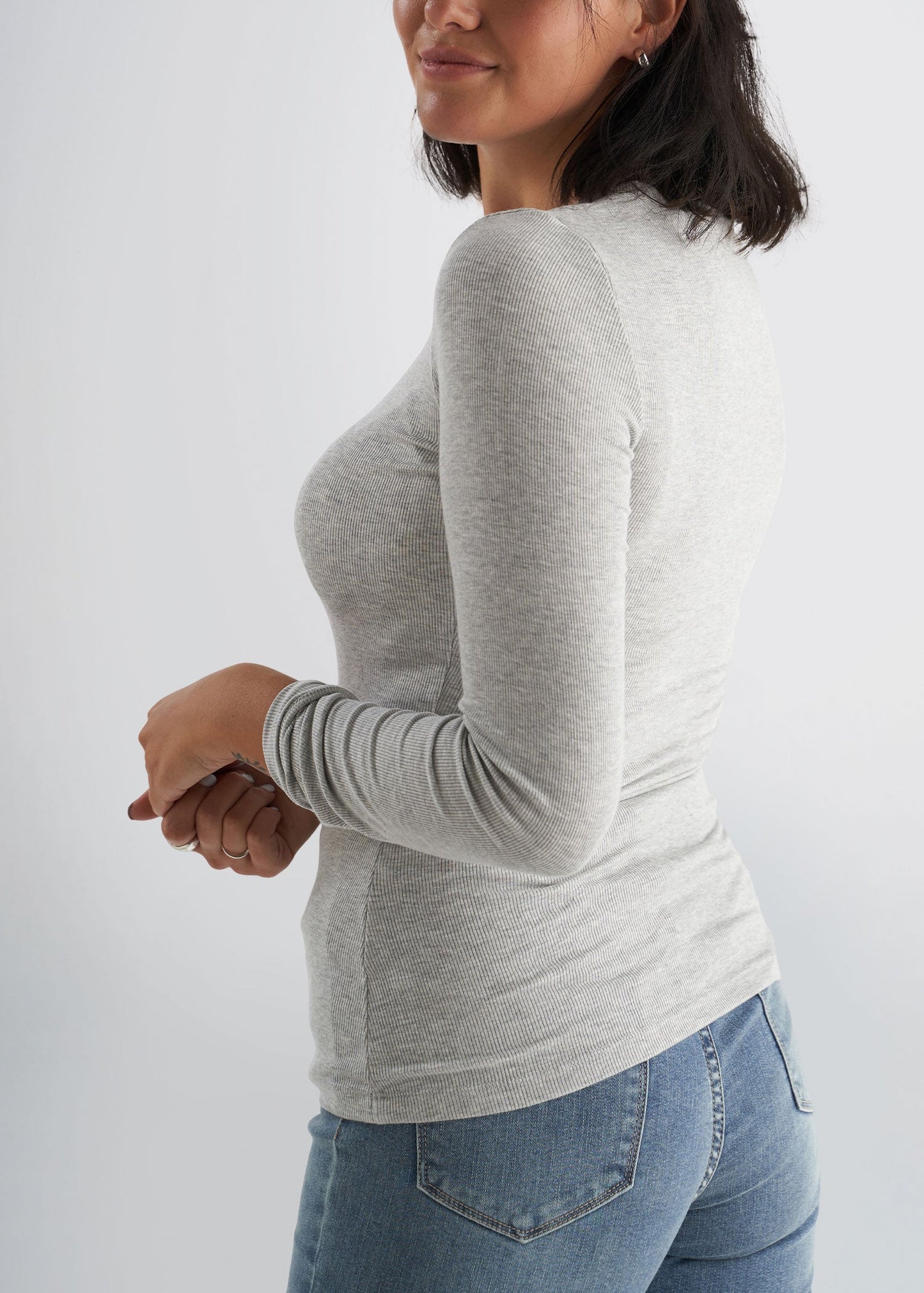 american-tall-womens-ribbed-longsleeve-grey-side