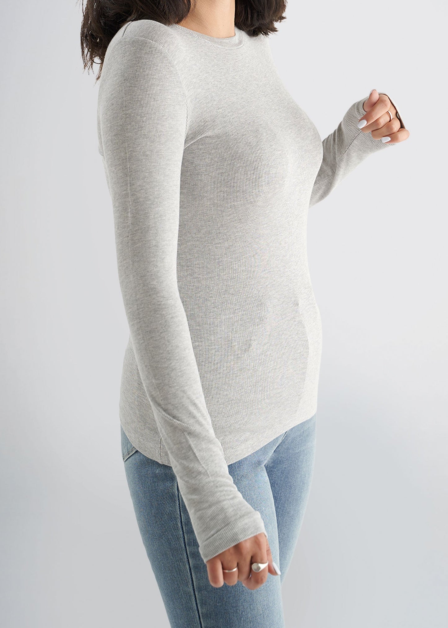 american-tall-womens-ribbed-longsleeve-grey-side