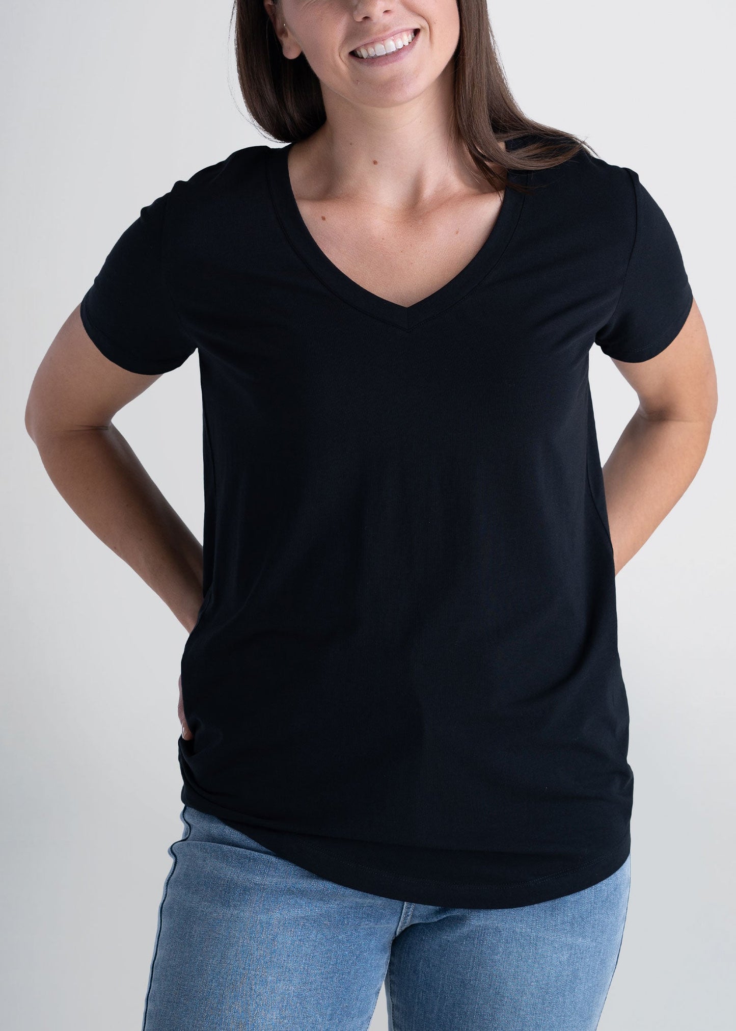 american-tall-womens-scoop-tee-black-front