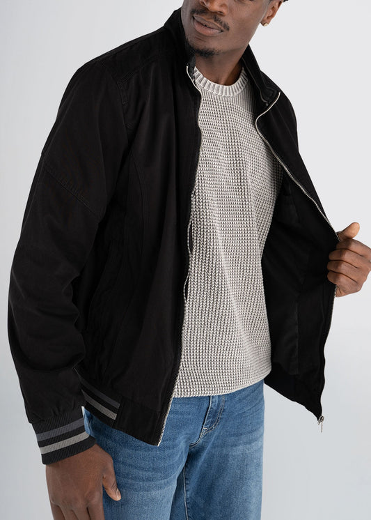 americantall-cotton-bomber-black-front-open