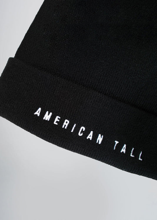      tall-mens-beanie-black-detail