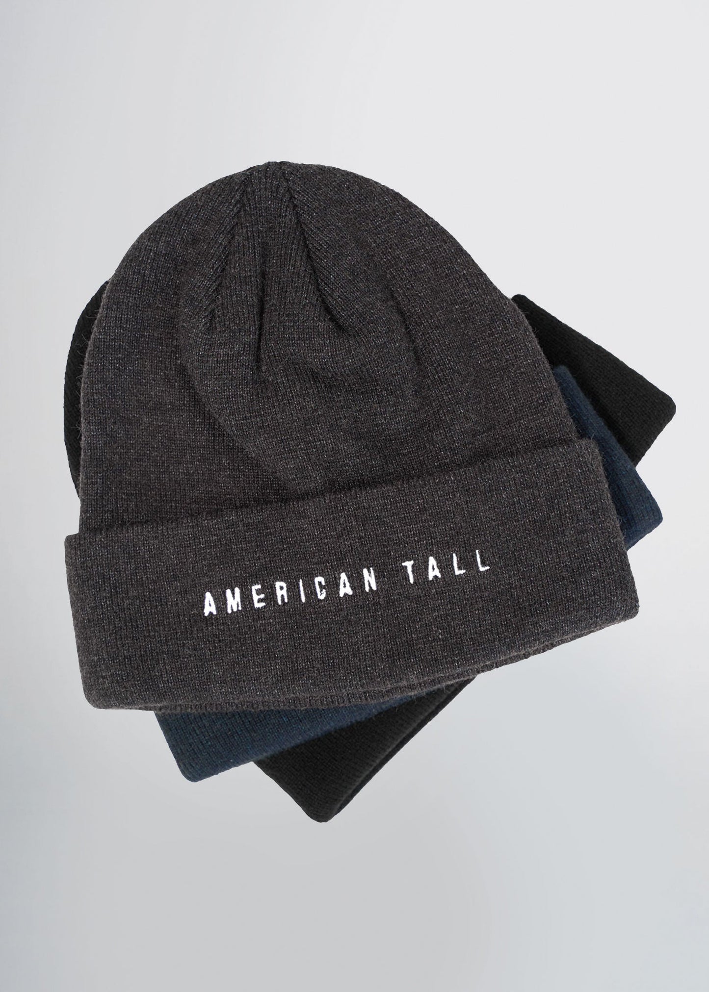 tall-mens-beanie-black-grey-blue-stacked